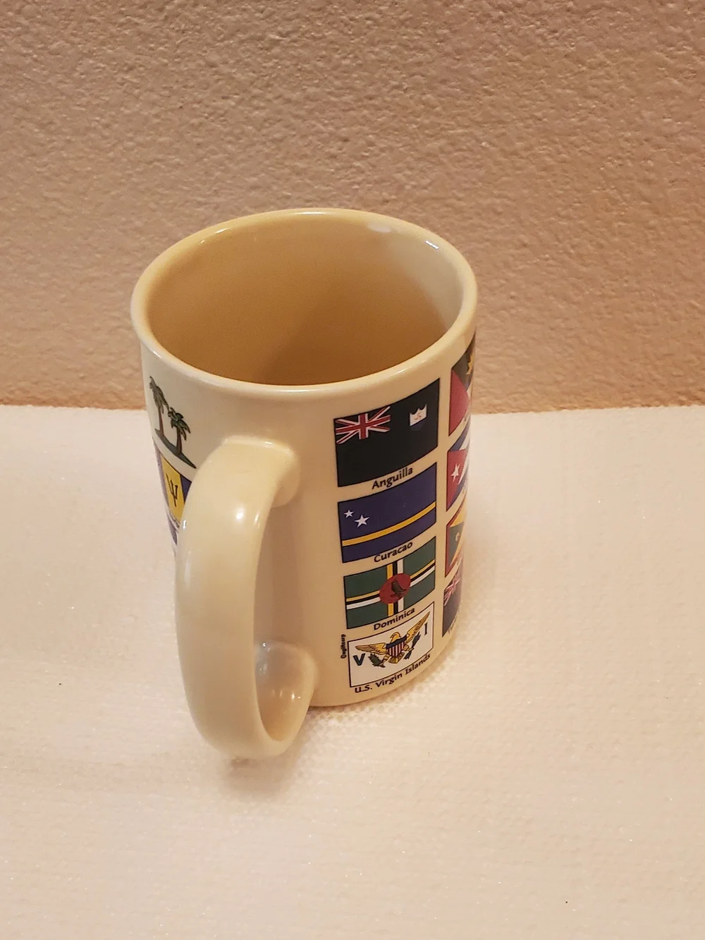 Flags of the Caribbean Ceramic Coffee Mug - Cream